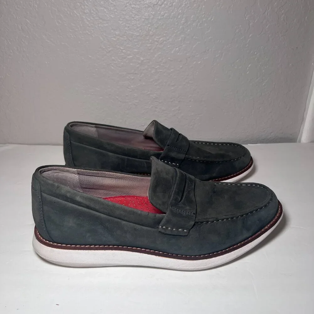 Sperry Kennedy Suede Penny Loafers Gray